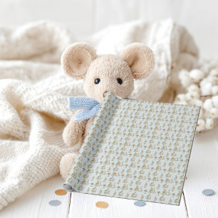 Papel De Presente uma família de coelhos fofa com um bebê