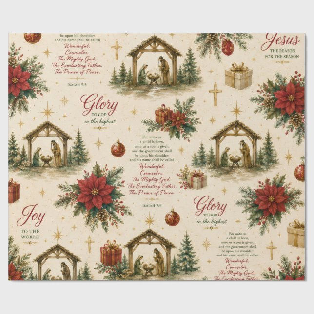 Papel De Presente Uma Noite de Milagres | A Natividade de Natal (Aberto)