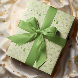 Papel De Presente Uma Pequena Sortuda, Uma Menina De Shamrock