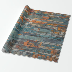 Papel De Presente Uma tomada moderna de padrões de mosaicos
