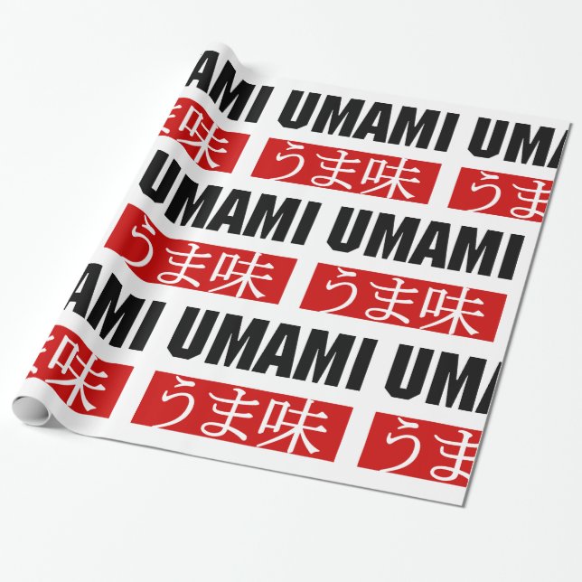 PAPEL DE PRESENTE UMAMI う ま 味 (Desenrolado)