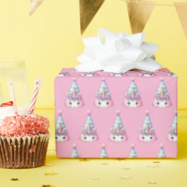 Papel De Presente Unicorn Cute Magical Birthday