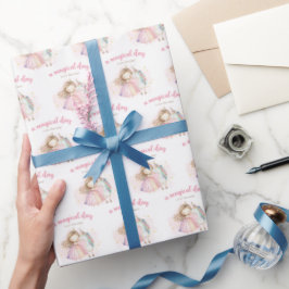 Papel De Presente Unicorn Magical Day Birthday