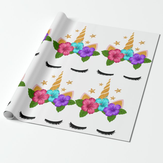 Papel De Presente Unicórnio (Desenrolado)