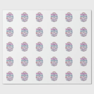 Papel De Presente Unicórnio com Limites Roupas Encantadoras Gráfico_