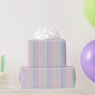 Papel De Presente Unicórnio de Listra Pastel