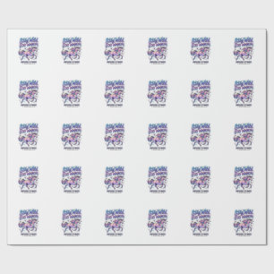Papel De Presente Unicórnio Fique Selvagem Fique Mágico Comercial Ti