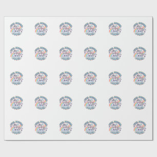 Papel De Presente Unicórnio Pixel Unicórnio Poder Design Gráfico Pro