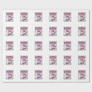 Papel De Presente Unicórnio Skateboarding Unicórnio Elegante Fundo B