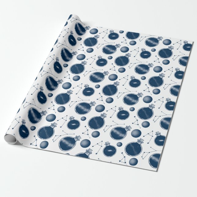 Papel De Presente Universo em uma garrafa (Desenrolado)