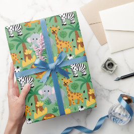 Papel De Presente Unrolled and flat views of gift wrap