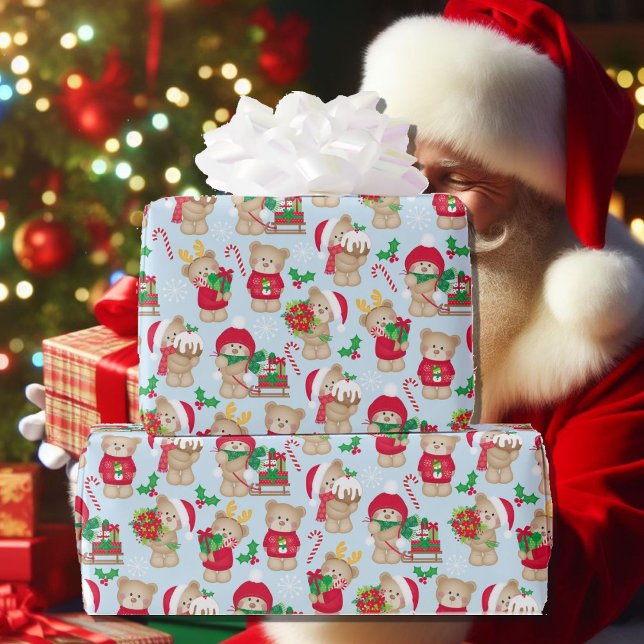 Papel De Presente Ursinas Holly Candy, Ursinho De Feira Bonita De Na (Criador carregado)