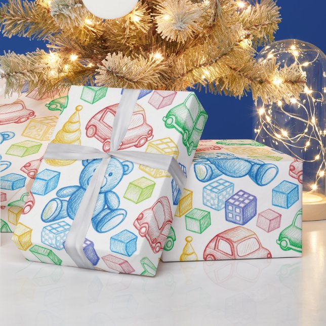 PAPEL DE PRESENTE URSINOS E CARROS DE BRINQUEDO (Feriados)