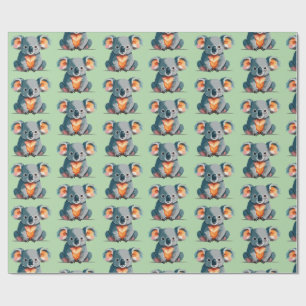 Papel De Presente Urso coala