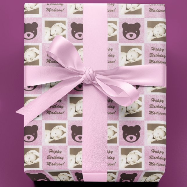 Papel De Presente Urso de Teddy Personalizado (Criador carregado)