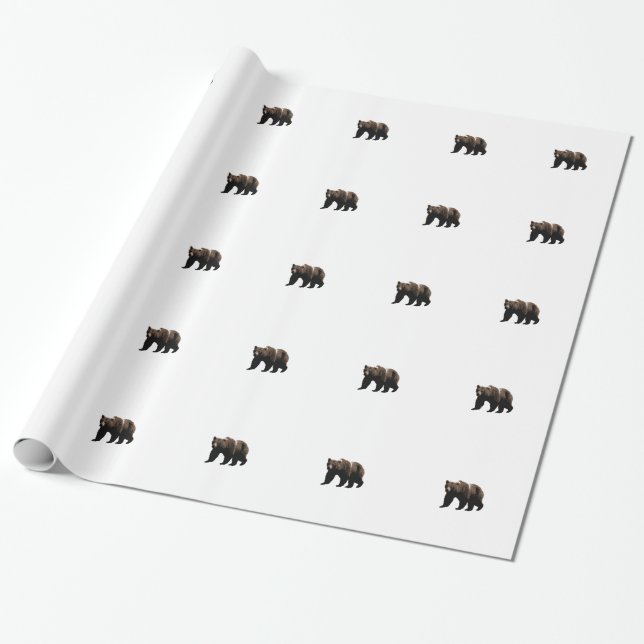Papel De Presente Urso de urso (Desenrolado)