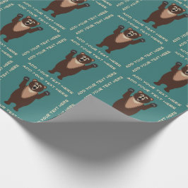 Papel De Presente Urso de urso engraçado