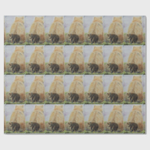 Papel De Presente Urso do bebê com Mama Carregamento