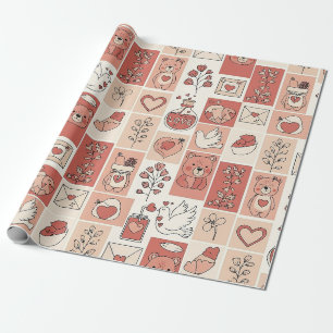 Papel De Presente Urso Fofo - Floresta de Pastéis Suaves (6)