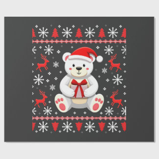 Papel De Presente Urso Natal Natal