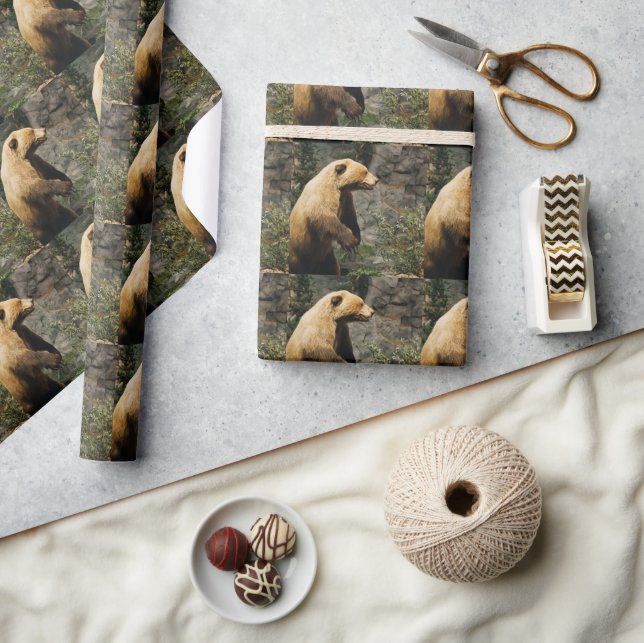 Papel De Presente Urso Ordenado (Artesanato)