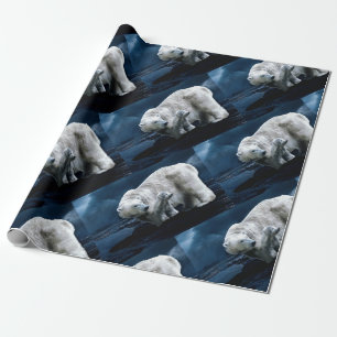 Papel De Presente Urso Polar - Meio tijolo