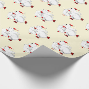 Papel De Presente Ursos felizes