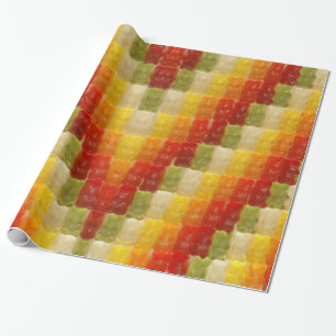 Papel De Presente ursos gomosos - giftwrap
