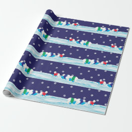 Papel De Presente Ursos polares do Natal