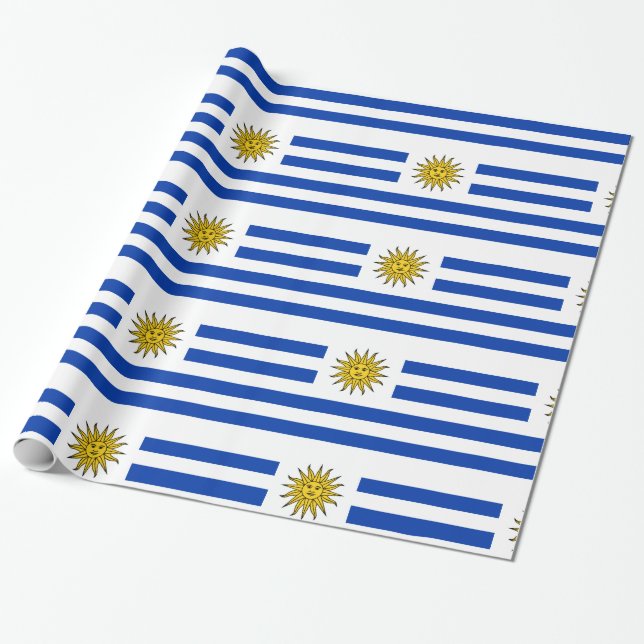 Papel De Presente Uruguai (Desenrolado)