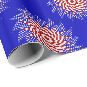 Papel De Presente USA Flag Teabag Folding s12B-GIFT WRAPPING PAPER