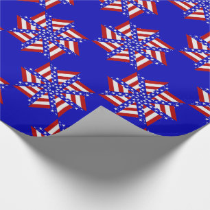 Papel De Presente USA Flag Teabag Folding s14B-GIFT WRAPPING PAPER