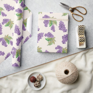 Papel De Presente Uvas pintadas à mão