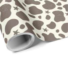 Papel De Presente Vaca branca Estilo castanho-do-vaqueiro