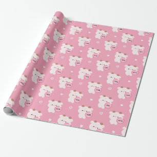 Papel De Presente Vaca Certificada Precisa de Abraço