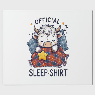 Papel De Presente Vaca das Terras Altas Png, Oficial Sleep Png