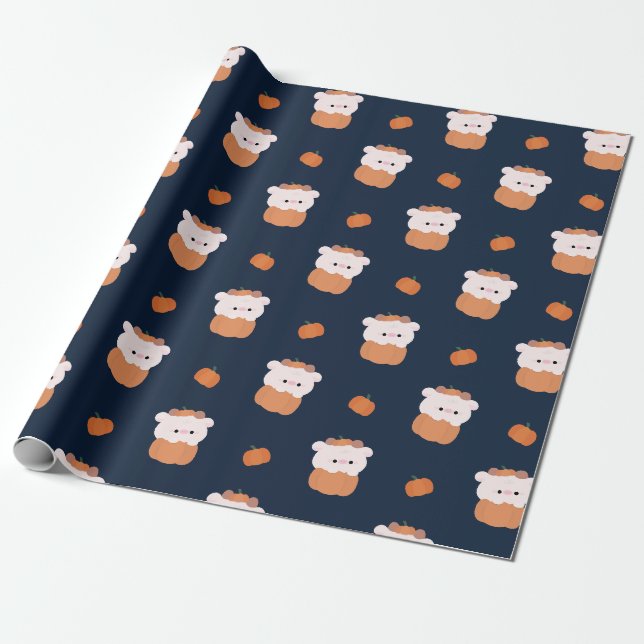 Papel De Presente Vaca Halloween (Desenrolado)