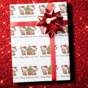 Papel De Presente Vaca Highland Felry Christmas para Moo Gift