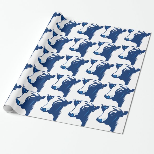 Papel De Presente Vaca o Animal (Desenrolado)