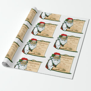 Papel De Presente vacina covid christmas santa claus