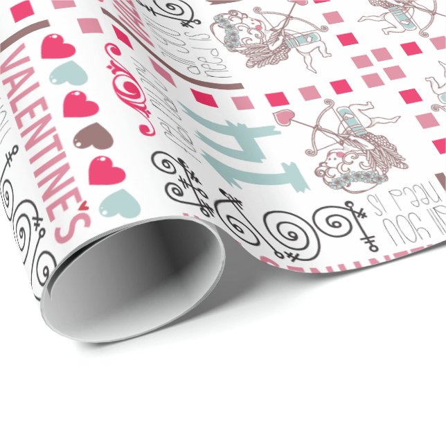 Papel De Presente Valentines Day GIFT WRAP (Ponta do rolo)