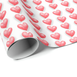 Papel De Presente Valentine's Hearts