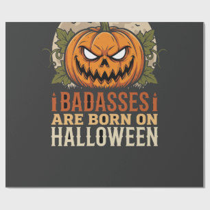 Papel De Presente Valentões Nascem no Abóbora de Halloween