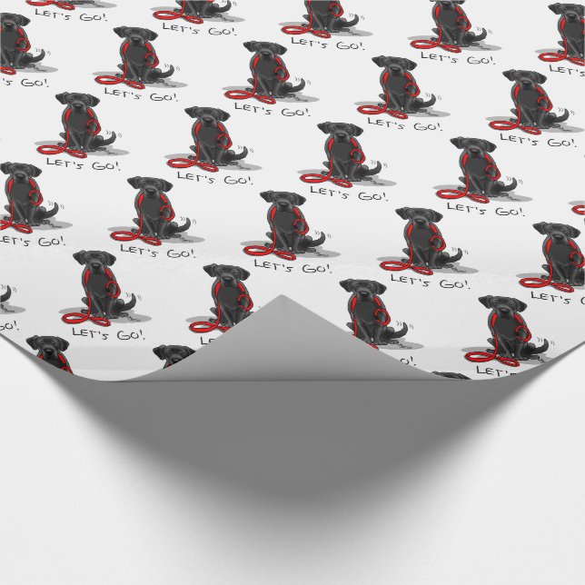 Papel De Presente Vamos! Black Labrador Retriever - Cachorro Bonito (Ponta)
