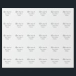 Papel De Presente Vamos brindar para nome da festa de noivado data e<br><div class="desc">design belo</div>