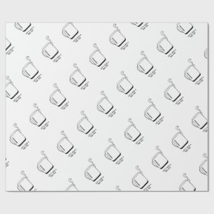 Papel De Presente Vamos com um prato de chá