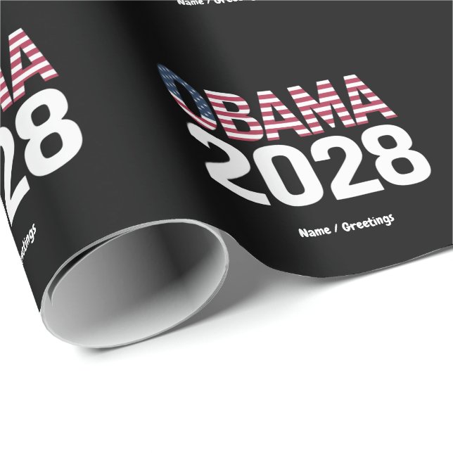Papel De Presente Vamos consertar isso, Obama para o Presidente 2028 (Ponta do rolo)