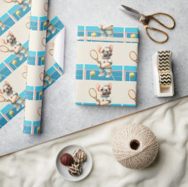 Papel De Presente Vamos de Cachorro tênis jogue o jogo