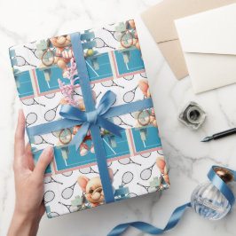 Papel De Presente Vamos de Cachorro tênis jogue o jogo