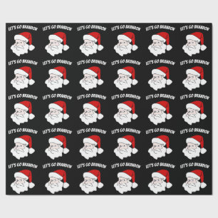 PAPEL DE PRESENTE VAMOS GO BRANDON BIDEN SANTA CLAUS NATMAS